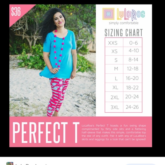 LulaRoe NWOT perfect T. Size medium. - Picture 4 of 4